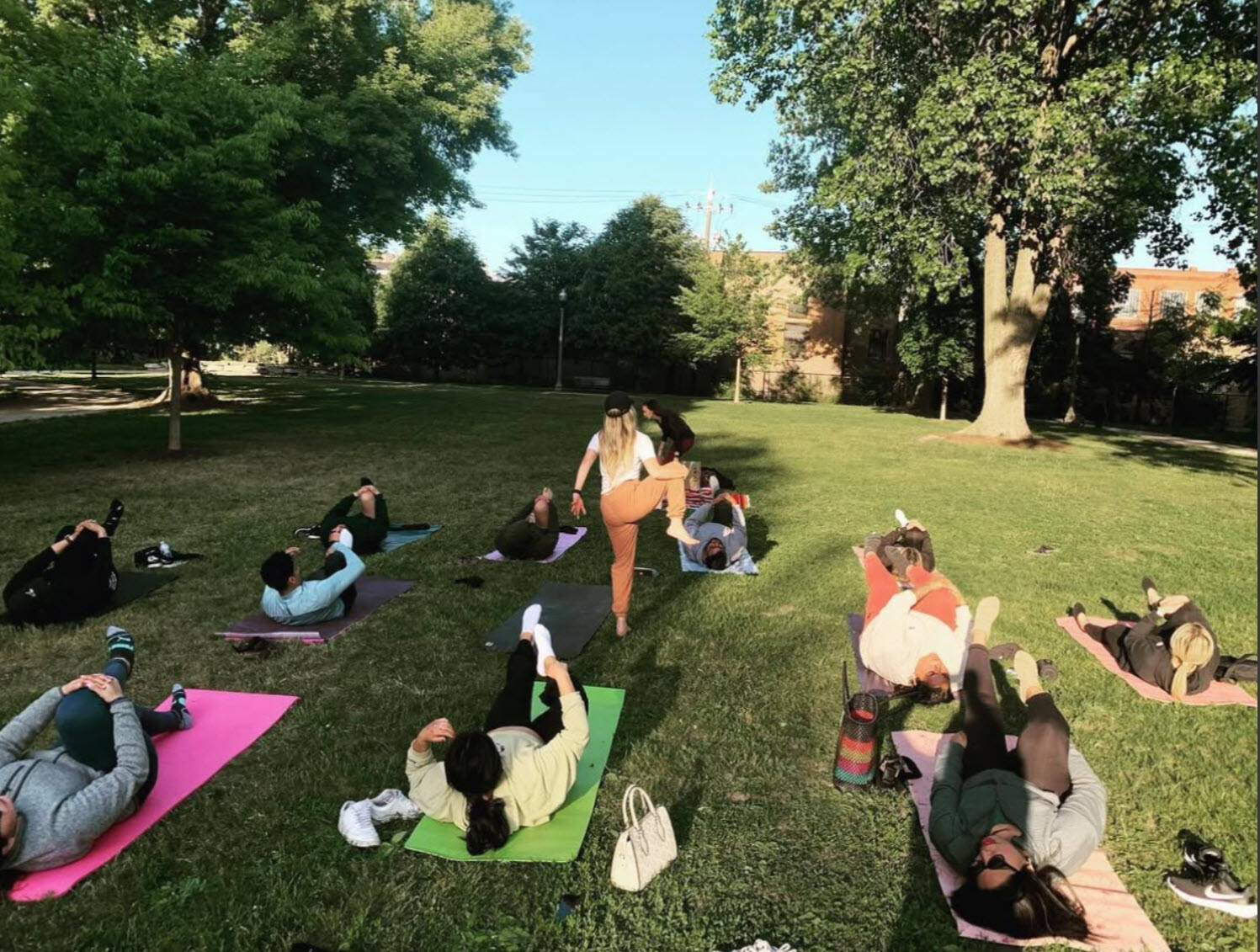 Professionals at a health and wellness event with HACE