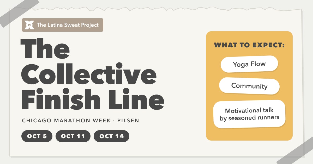 The Collective Finish Line: yoga flows Oct 5 and Oct 14, cheer zone Oct 11